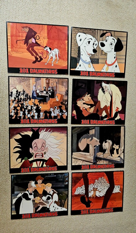 101 Dalmatians 1991 ORIGINAL US Disney 11x14 lobby card set 8 cards 