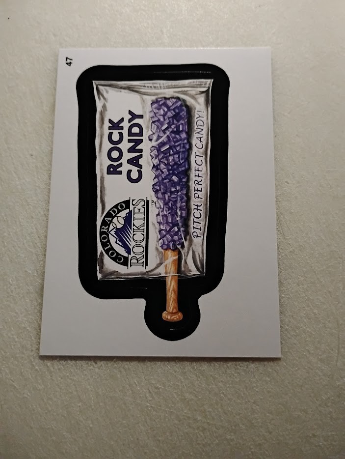 2016 Topps MLB Wacky Packages #47 Colorado Rockies Rock Candy | eBay
