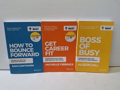 3 x Be Your Best Wiley Paperbacks Self Help Books