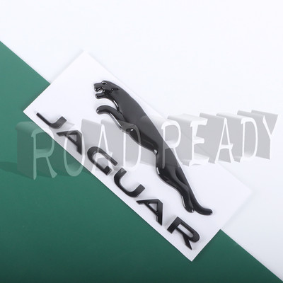 Glossy Black Rear Tailgate Badge Fits for Jaguar Letter Emblem F-TYPE E-PACE