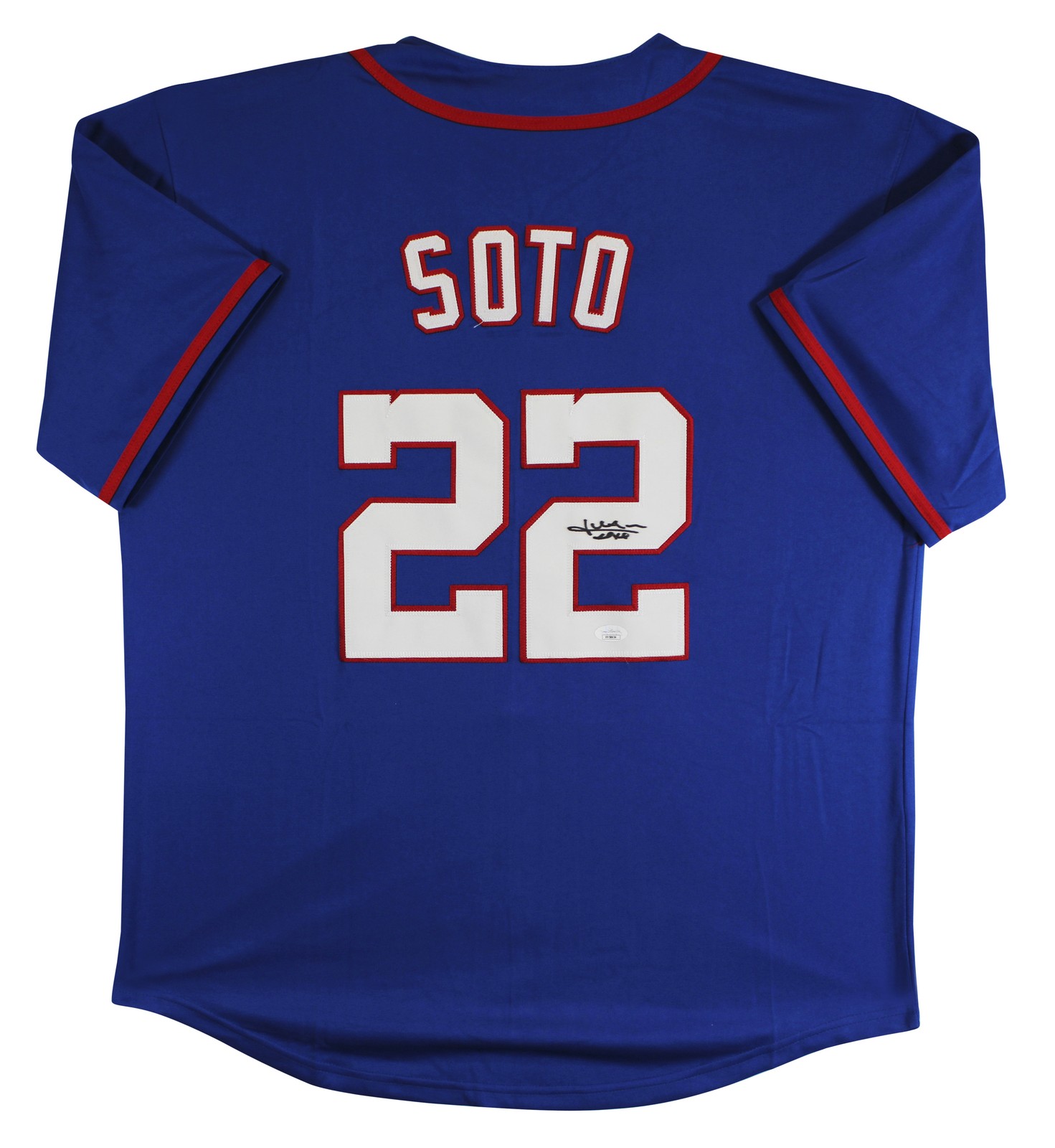 Juan Soto Autographed Signed New York Mets Authentic Blue Pro Style Jersey JSA 