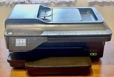 HP Officejet 7612 All-In-One Wide Format Inkjet Printer-New Ink + Extra