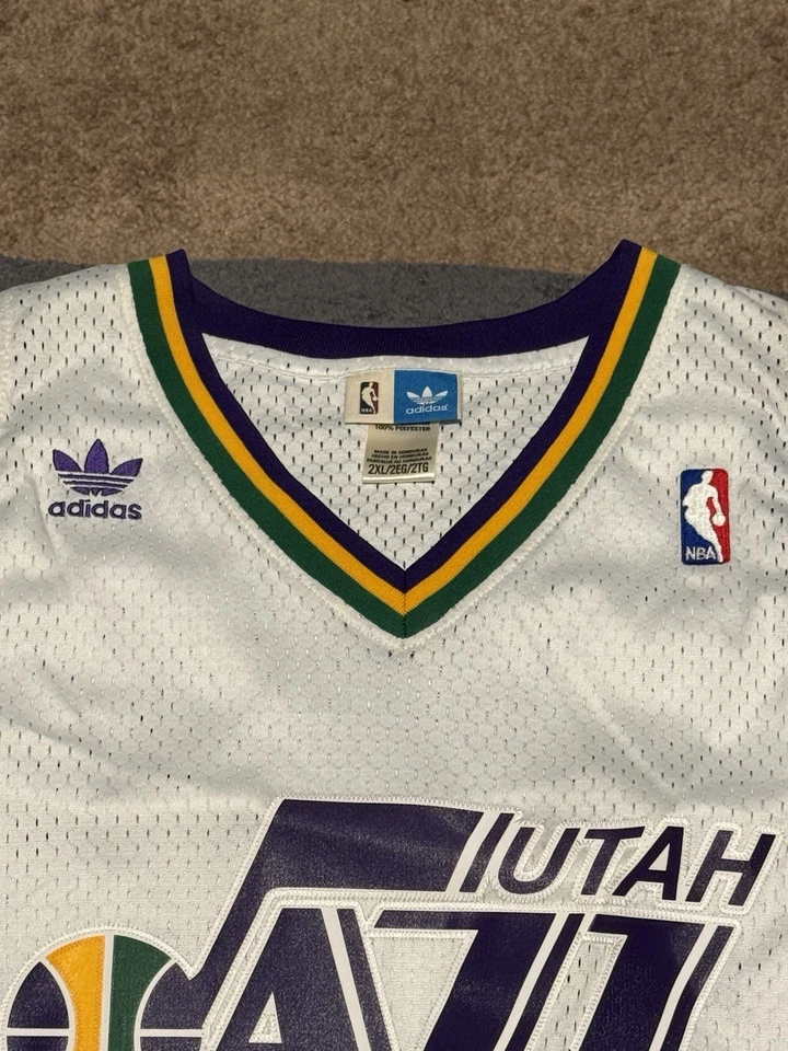 Футболка универсального игрока Mitchell & Ness Karl Malone Utah Jazz HWC мужская размер 2XL - Изображение 4 из 4