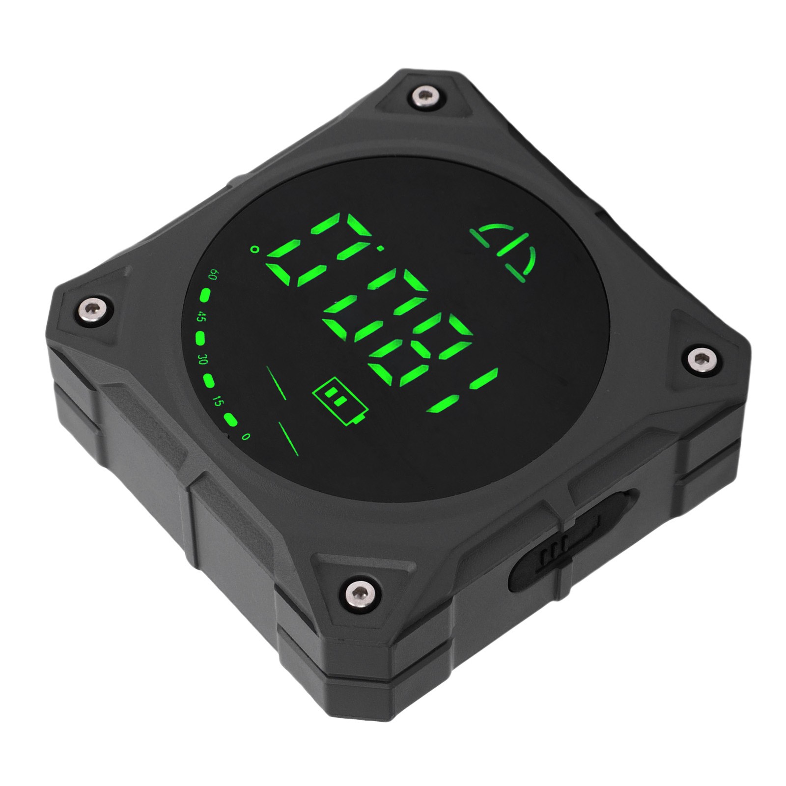Digital Angle Finder Rechargeable LCD Protractor Level Box For Construction