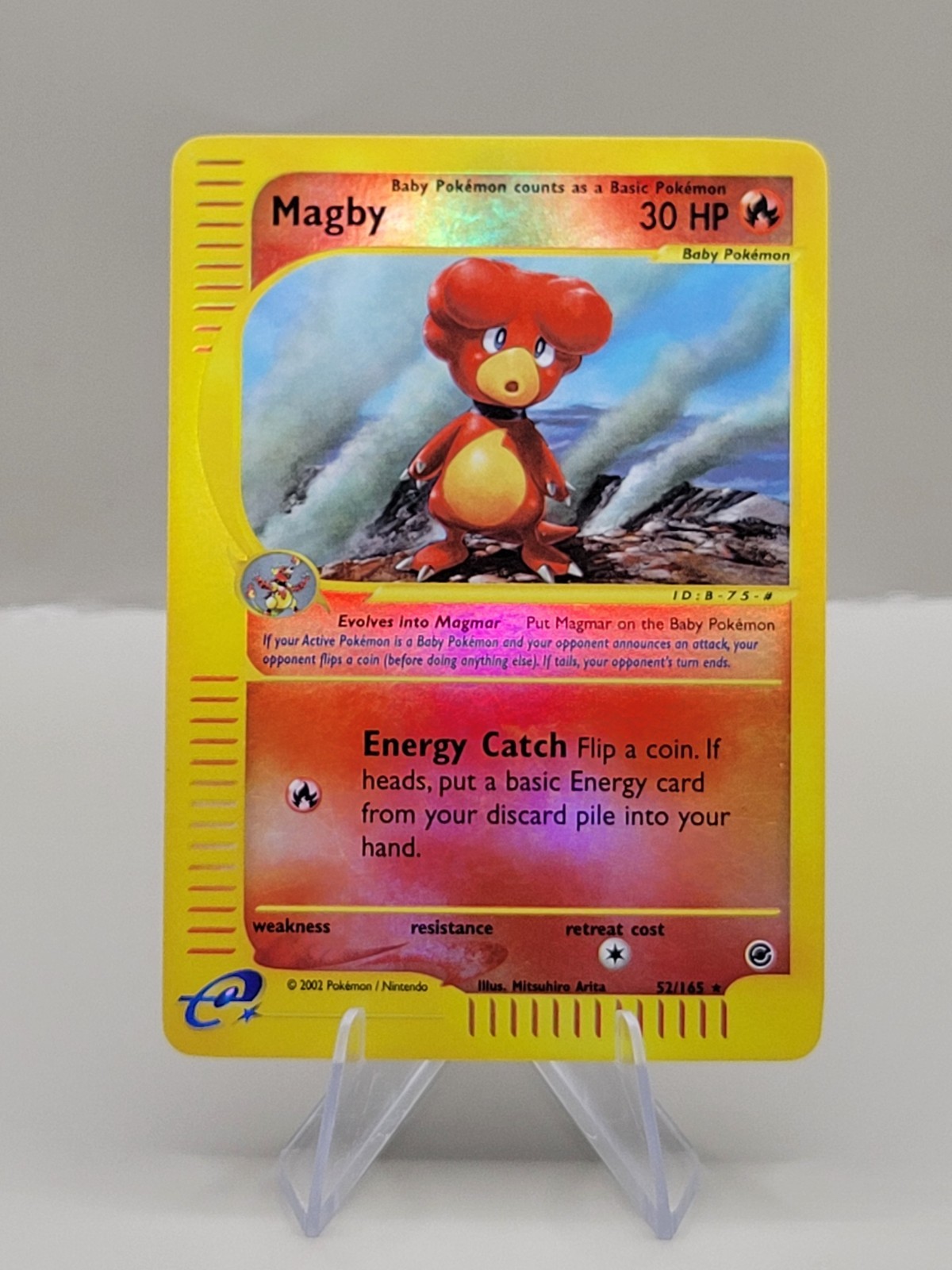 Pokémon Expedition Base Set Magby Reverse Holo Rare LP 52/165 🔥🔥