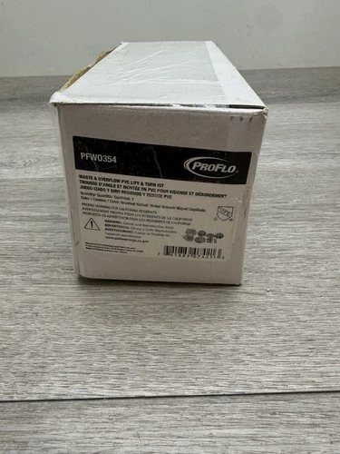 PROFLO PFWO354 1-1/2" Brass Lift & Turn Tub Drain Kit w Overflow Nickel *READ* - Picture 1 of 4