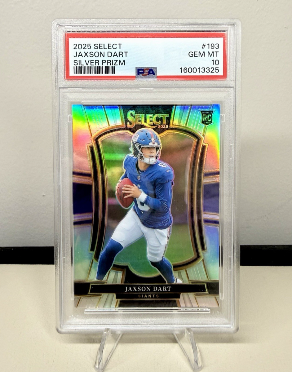 ALD1 ボイプラ アルファドライブワン シンロン IDカード 正規品 最安値 2025 Panini Select Jaxson Dart #193 Silver Prizm PSA 10 Premier