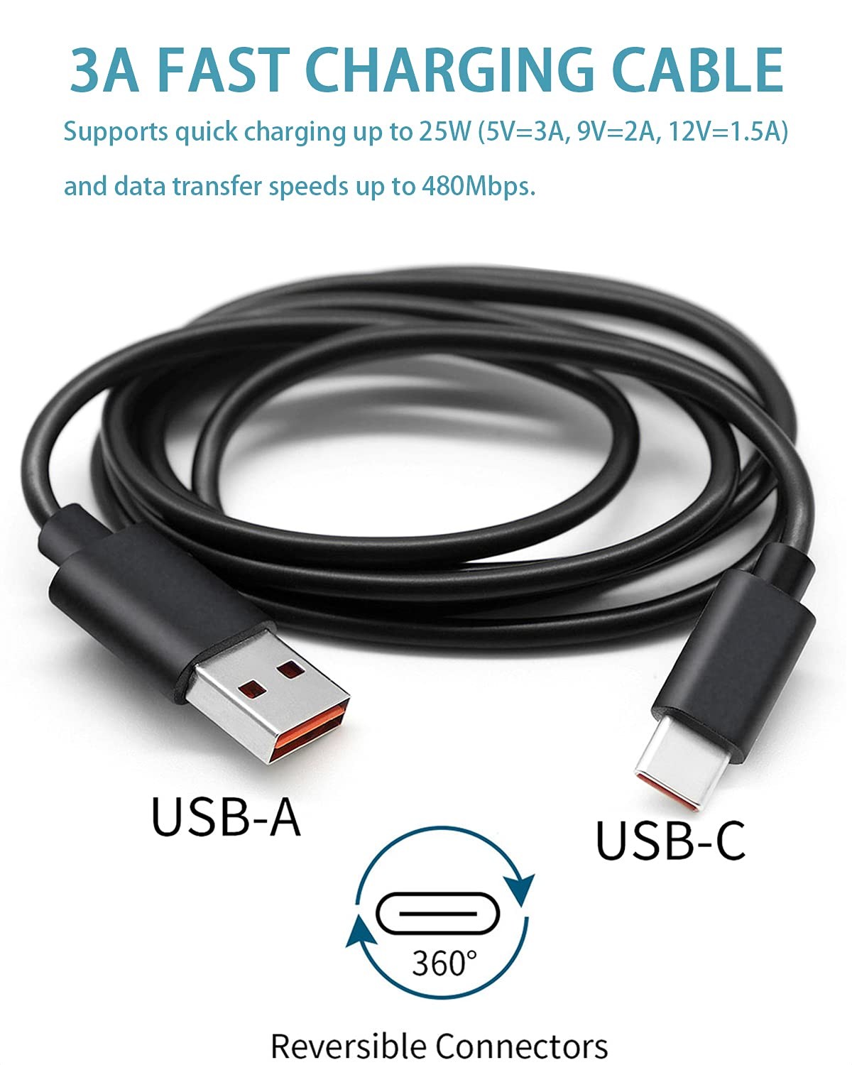 Charger Charging Cable Cord Fit for JBL Charge 4,Charge5,Charge 6,JBL Flip 5,...
