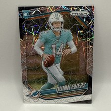 2025 Panini Prizm QUINN EWERS #307 RC Rookie Lazer Prizm - Miami Dolphins