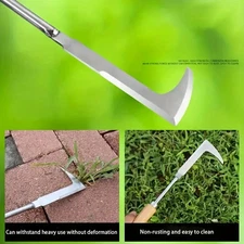 1pcs Carbon Steel Hand Shovel Ergonomic Grip Manual Weeding Tool Garden - NEW