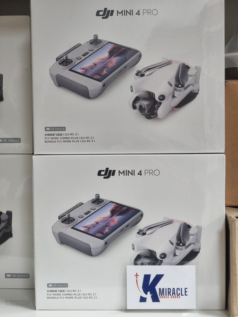 DJI Mini 4 Pro Fly More Combo Plus RC 2 + 3 Batteries Drone /No