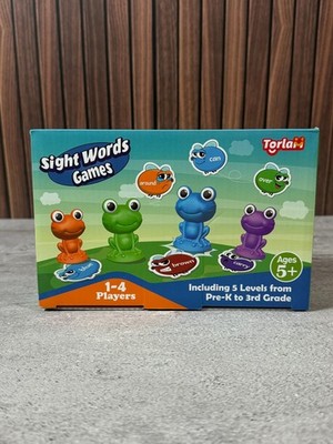 Sight Words Games Frog Suction Cup Educational Toy 220 Cards Pre-K to 3rd New