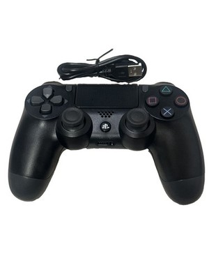 Sony PS4 DualShock 4 Wireless Controller Black CUH-ZCT2U + USB Cable