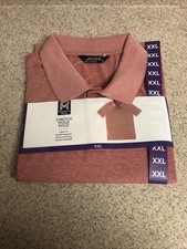 Member s Mark Stretch Pique Polo Shirt Men s 2XL In Rosewood NWT