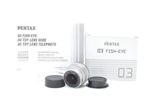 [MINT IN BOX] PENTAX 03 FISH-EYE 3.2mm F5.6 Q Mount Lens w Manual FROM JAPAN