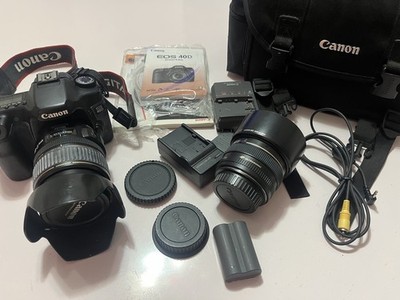 Canon EOS 40D +  EF-S 17-85mm IS USM Zoom Lens Kit + 50mm ES-71ii Lens w/ Bag