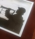 Vintage 1940 WWII Associated Press Wire Photo - Silhouette French Bugler 7"x9" — photo 7