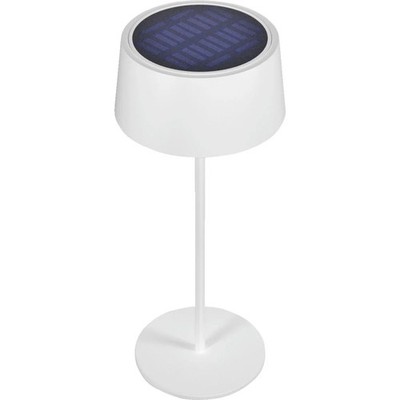 REALPOWER TableLight 300 Solar LED Tischleuchte Weiß Innen + Außen