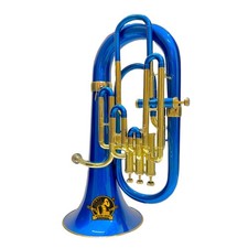Bb 4-Valve Euphonium Brass Musical Instrument with Mouthpiece and Hard Case