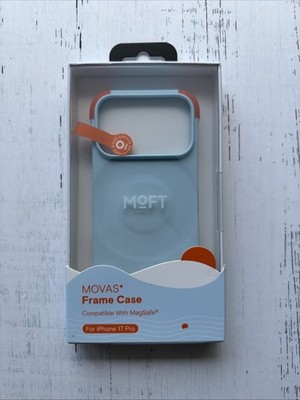 MOFT MOVAS Frame Case For IPhone 17 Pro Ultra Thin TPU Corner Protection Blue
