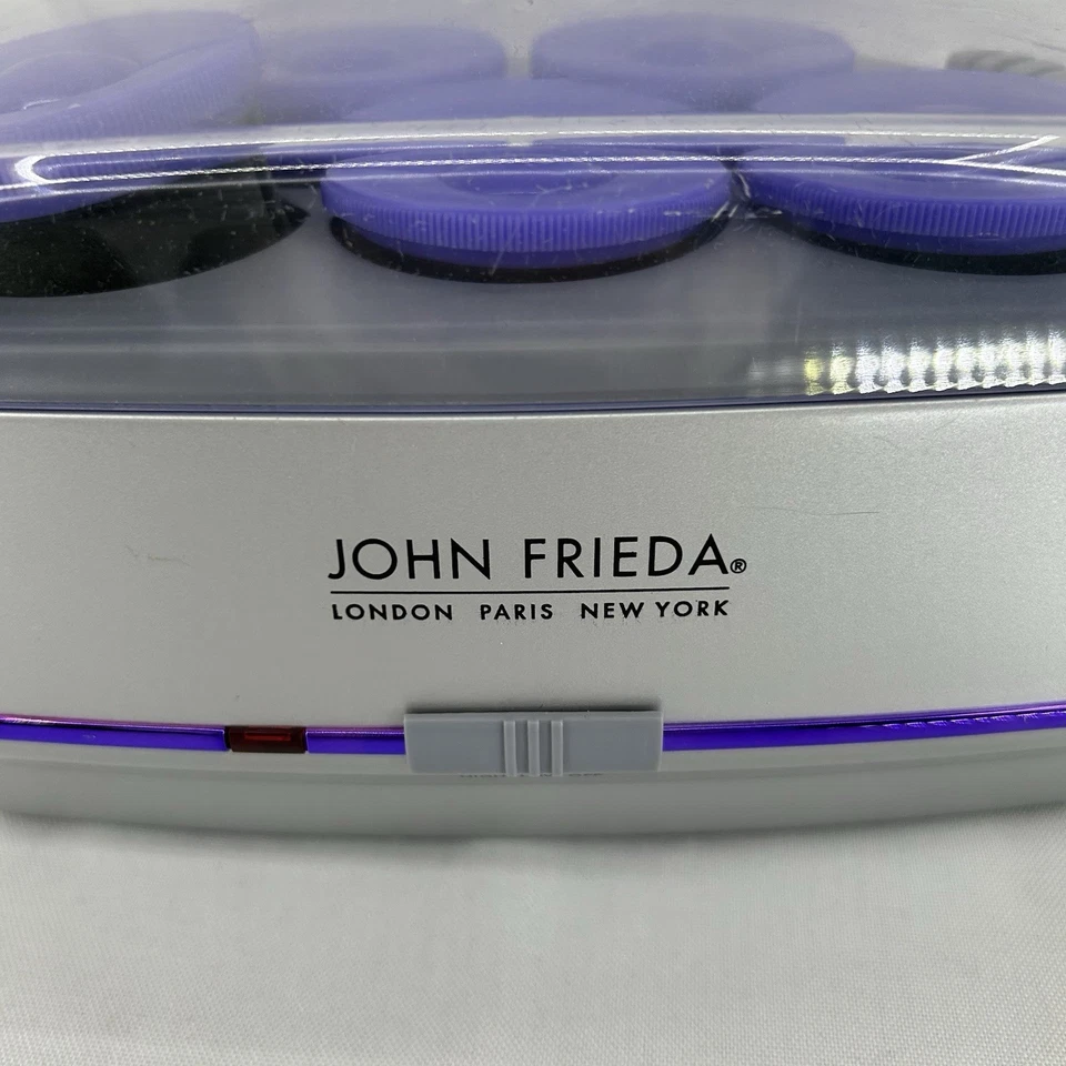 John Frieda Hot Rollers Smooth Waves 5 rizadores grandes JFHS5R sin clips funciona limpio Foto 2 de 4