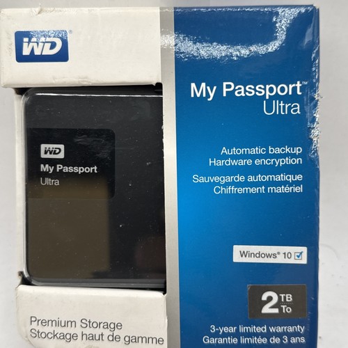 WD My Passport Ultra HDD 2TB Portable New