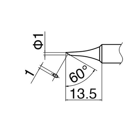 Hakko Lötspitze Serie T18, Format C1 T18-C1