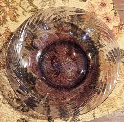 Pyrex Festiva Amethyst Soup Cereal Bowl Vintage Corning Swirl Dish Mid-Century 