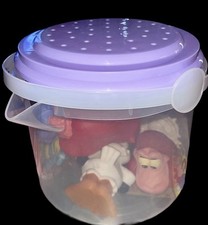 Disney Princess Beach / Bath Toys Set Little Mermaid Set Of 5 W/ Bucket