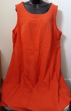 Sharagano Womens Dress Size 22W Orange NEW