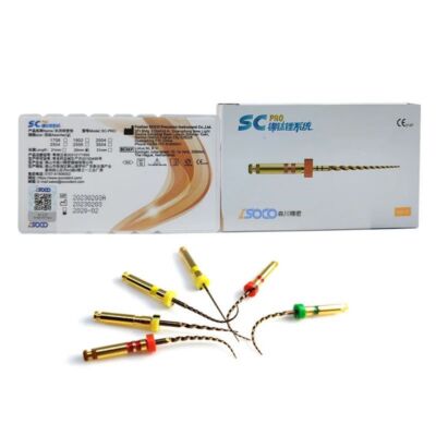 60PCS Original SOCO SC-PRO Dental Thermally Activated NITI File 25mm Assorted