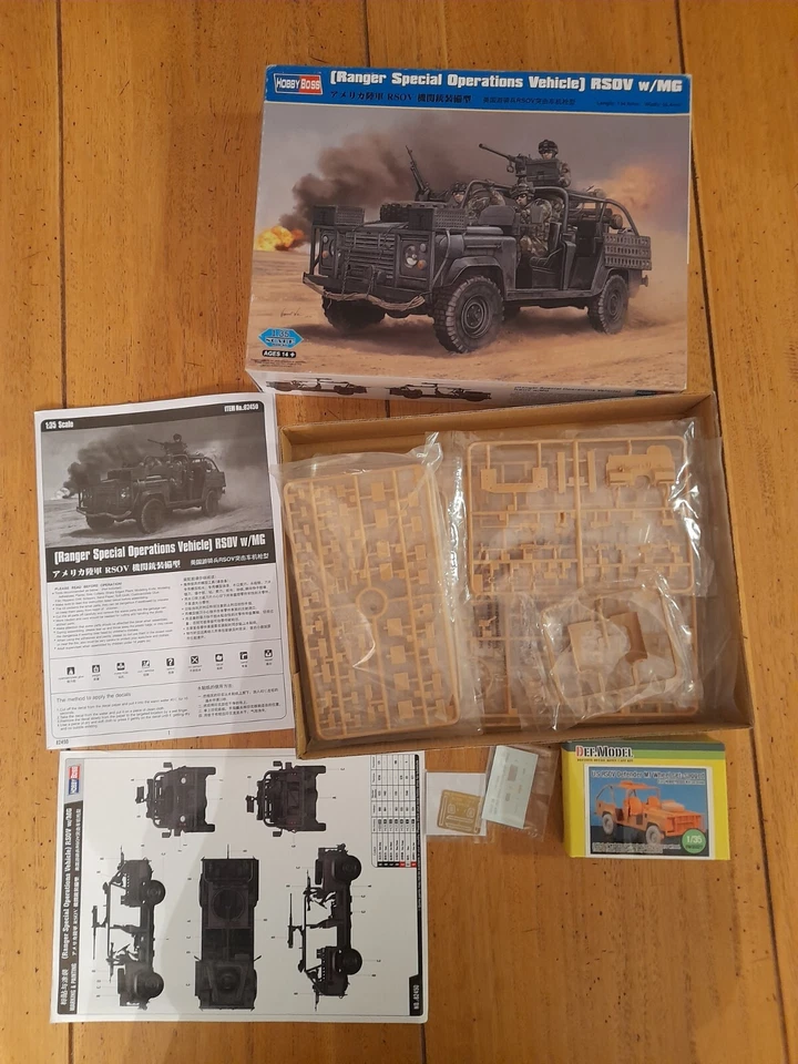 Hobby Boss 1:35 82450 RSOV with MG + DEF Model 35027 RSOV sagged wheel - Immagine 2 di 2