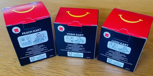 McDonald's Happy Meal Mario Nintendo Switch Toy Lot x3, Inc Luigi, Yoshi & Peach - Picture 3 of 3