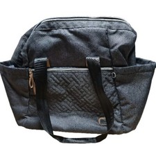 Large Diaper Bag Dikaslon Grey Shoulder Straps Compartments Insulaed For Bottles