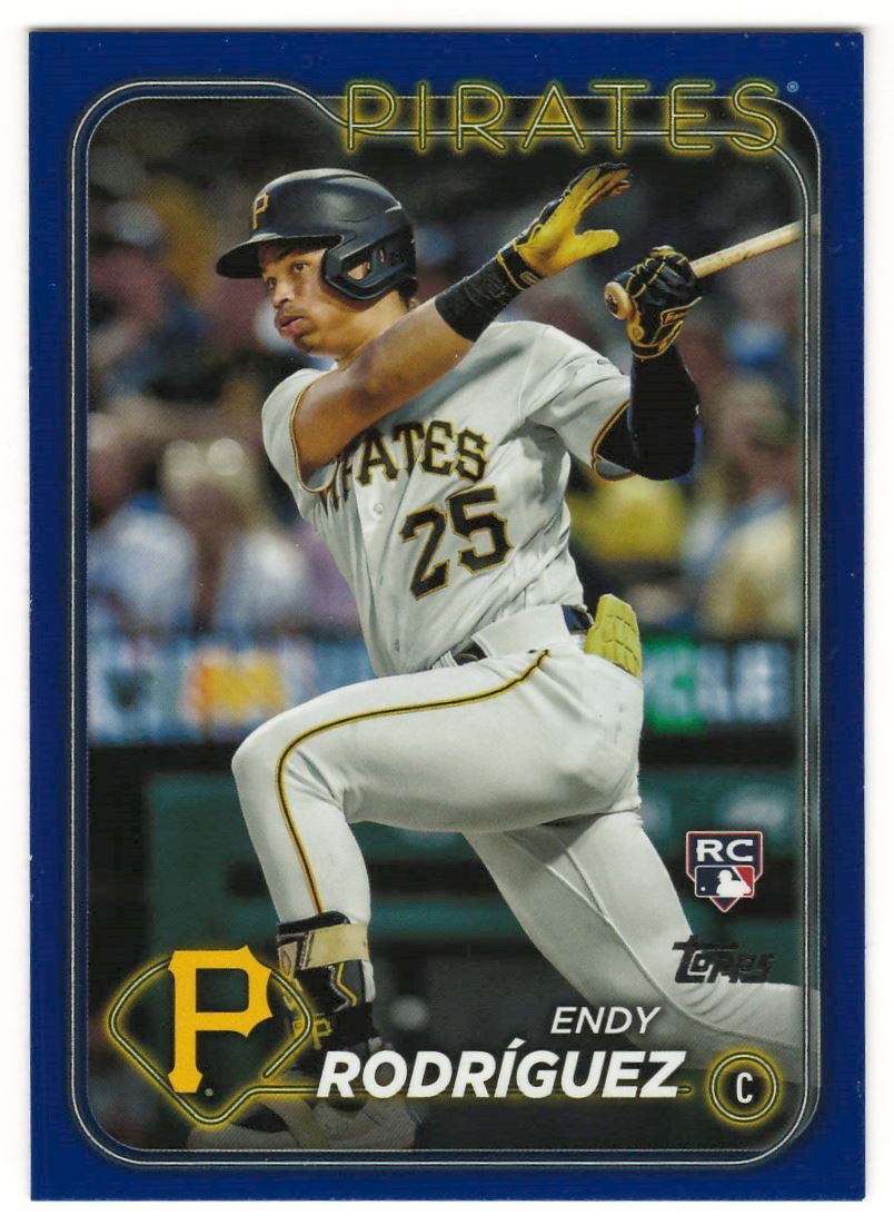 2024 TOPPS ROYAL BLUE #3 ENDY RODRIGUEZ RC PITTSBURGH PIRATES