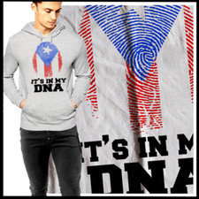 Puerto Rican DNA Hoodie Boricua Taino Afro Latino Pride Clear Print Pullover new