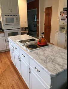 Peel N Stick Countertop Transformation Faux Fake Marble White