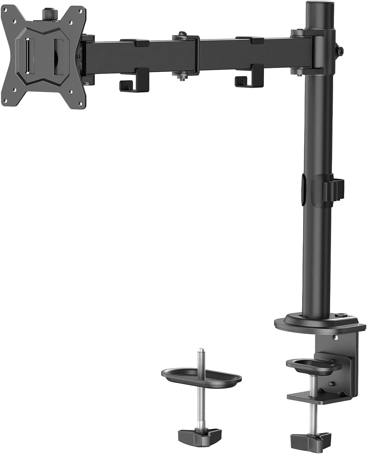 Single Monitor Mount for 13-32 Inch Screens, 17.6 lbs Capacity, Fully Adjustable Arm