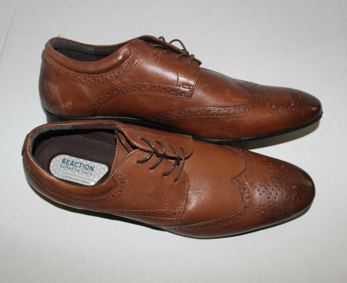KENNETH COLE REACTION COGNAC WINGTIP DERBY 13M KENNETH COLE REACTION COGNAC WINGTIP DERBY 13M | eBay main image 3