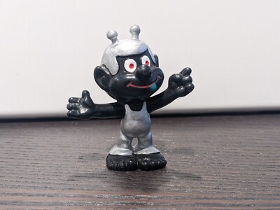 Vintage 1970s Black Bully ASTROSNIKS Pointing Germany Smurfs