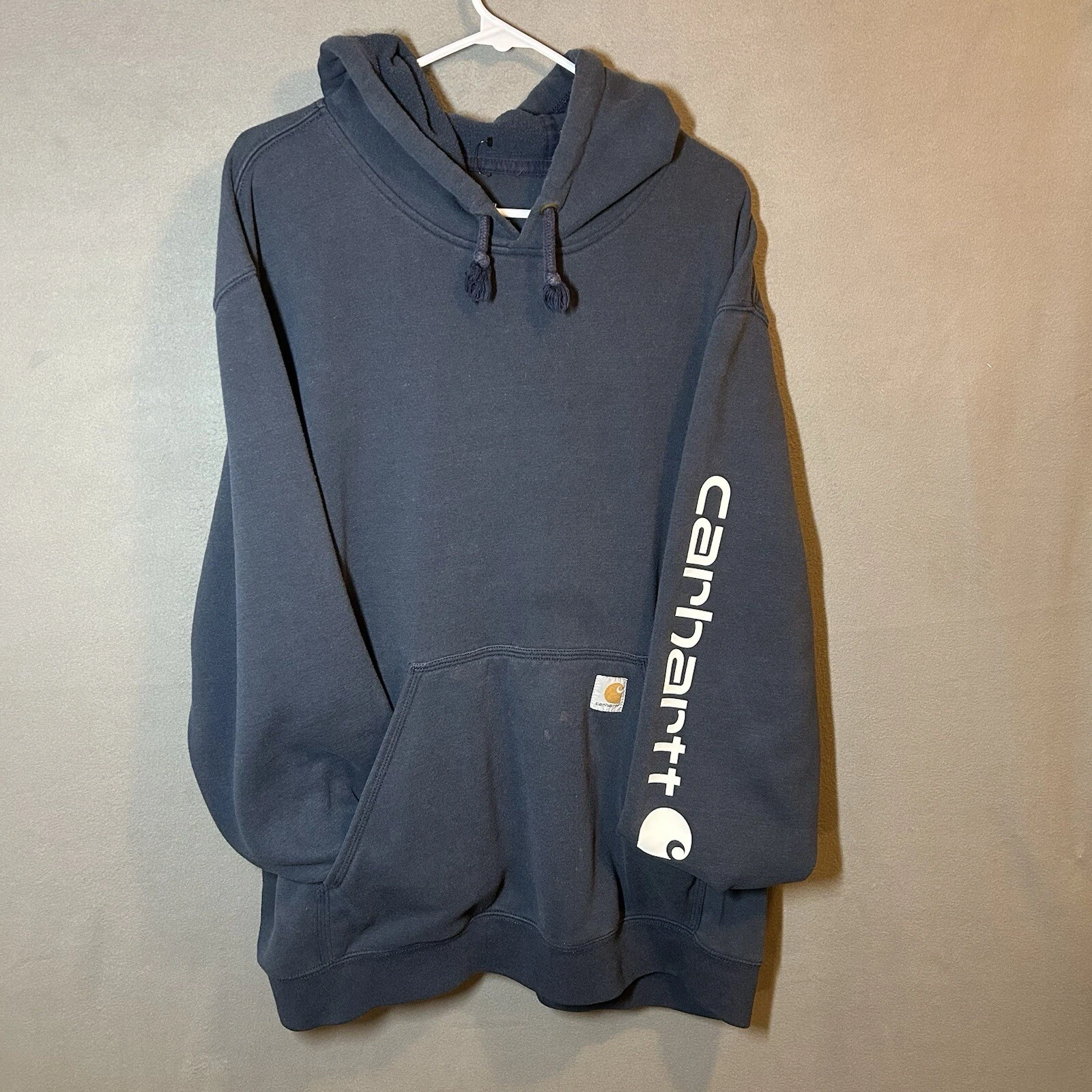 VETEMENTS Felpa con cappuccio pull on Carhartt blu 2XL manica incantevole K288 472
