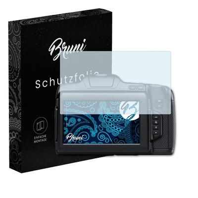 Bruni 2x Folie für Blackmagic Design Pocket Cinema Camera 6K Pro Schutzfolie