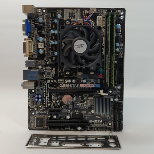 Biostar Hi-Fi A75S3 FM2 Motherboard AMD A8-5600K Quad Core 3.6-3.9GHz 8GB DDR3