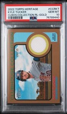 Kyle Tucker - 2022 Topps Heritage High Number Clubhouse Collection Gold  PSA 10