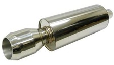 Obx 3 Muffler Round Slant Tip Stainless Universal Forza Series