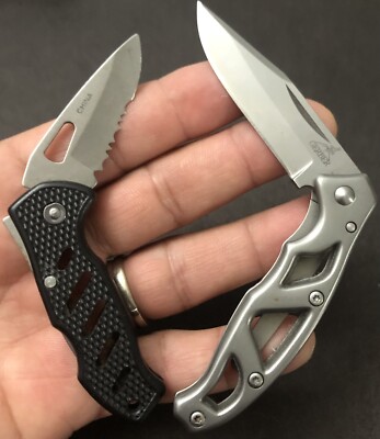 GERBER MANUAL OPENING WITH PLAIN BLADE  Lot Of 2 Blade