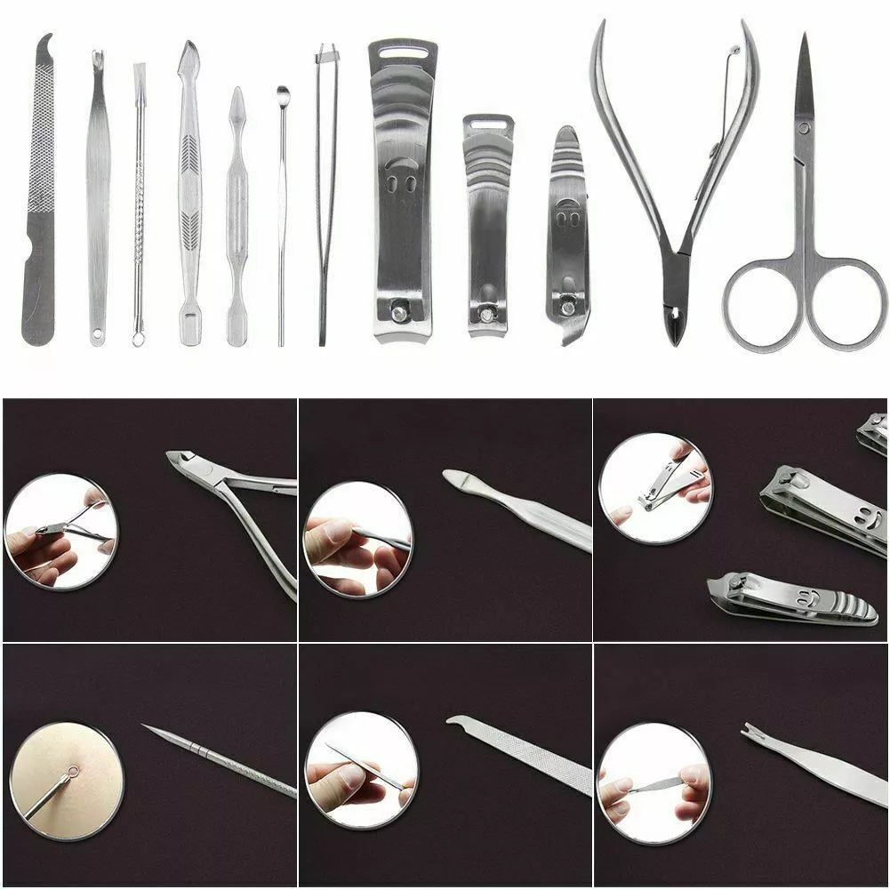 Manicure Set Nail Care Kit Clipper Earpick Grooming Pedicure kit