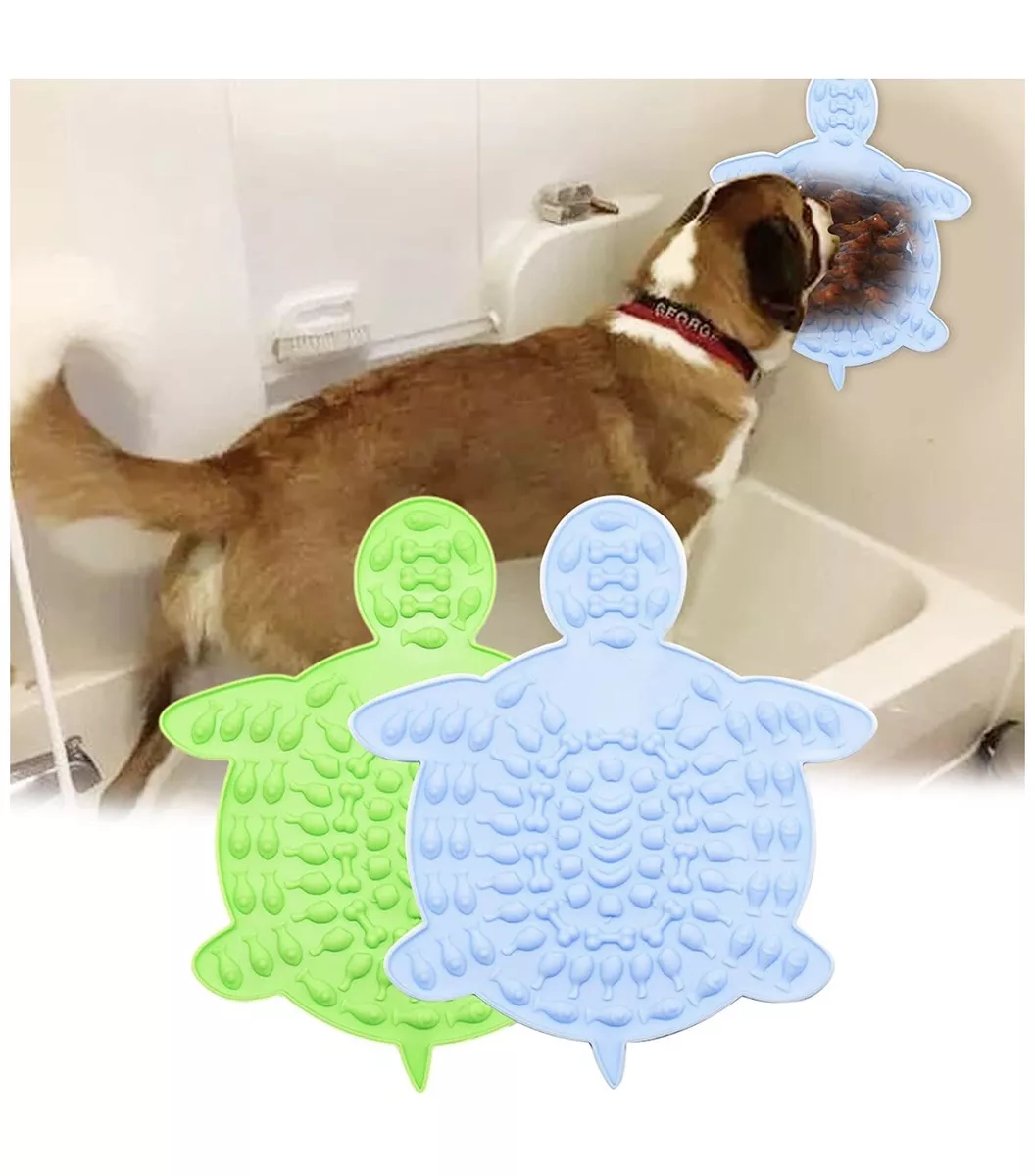 Lick Mat for Dogs Anneom 2 Pcs Set Dog Licking Mat Peanut Butter