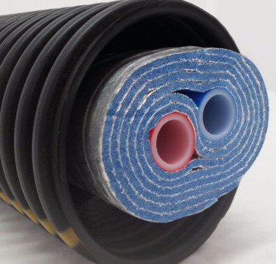 Outdoor Wood Boiler Five Wrap Insulated 3/4'' Oxygen Barrier Pex Tubing-Pipe