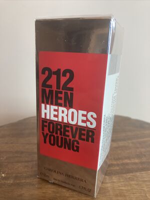 Carolina Herrera 212 Men Heroes Forever Young EDT 1.7oz/50ml NEW & SEALED